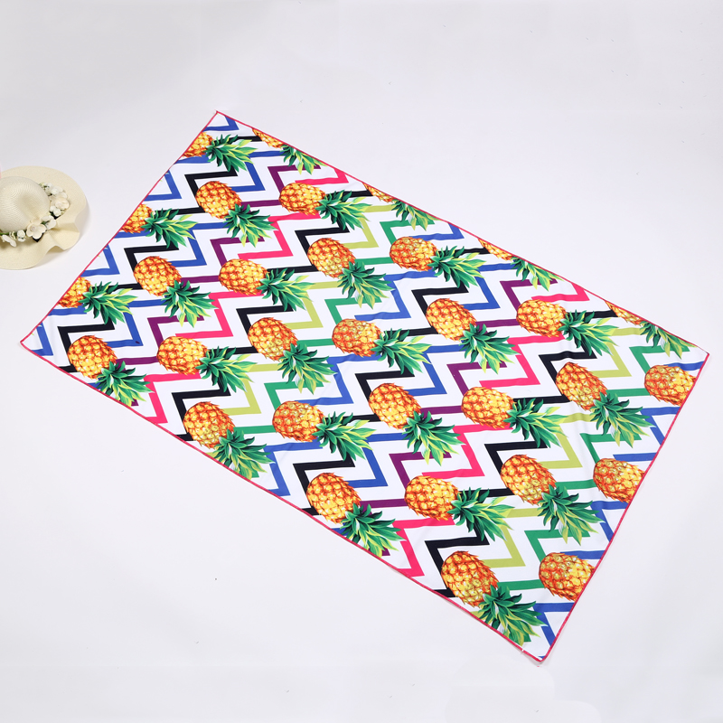 Travel ultralight beach mat, portable airplane blanket, swimming towel.