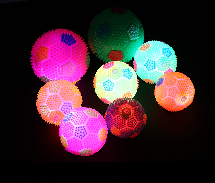 New Glowing Volleyball Elastic Ball Massage Ball Glowing Football with Whistle Acanthosphere Glowing Stall Supply Wholesale New Glowing Volleyball Elastic Ball Massage Ball Glowing Football with Whistle Acanthosphere Glowing Stall Supply Wholesale