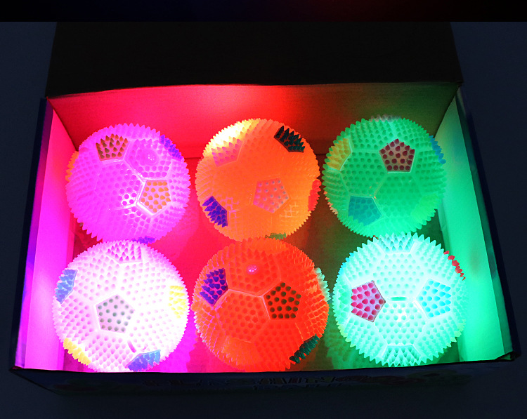 New Glowing Volleyball Elastic Ball Massage Ball Glowing Football with Whistle Acanthosphere Glowing Stall Supply Wholesale New Glowing Volleyball Elastic Ball Massage Ball Glowing Football with Whistle Acanthosphere Glowing Stall Supply Wholesale
