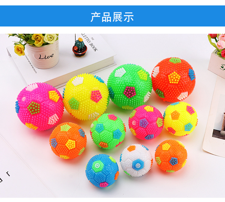 New Glowing Volleyball Elastic Ball Massage Ball Glowing Football with Whistle Acanthosphere Glowing Stall Supply Wholesale New Glowing Volleyball Elastic Ball Massage Ball Glowing Football with Whistle Acanthosphere Glowing Stall Supply Wholesale