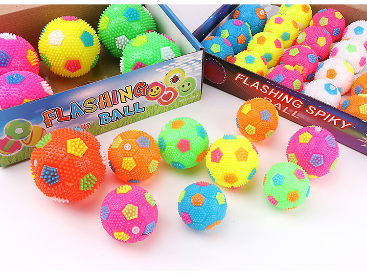 New Glowing Volleyball Elastic Ball Massage Ball Glowing Football with Whistle Acanthosphere Glowing Stall Supply Wholesale New Glowing Volleyball Elastic Ball Massage Ball Glowing Football with Whistle Acanthosphere Glowing Stall Supply Wholesale