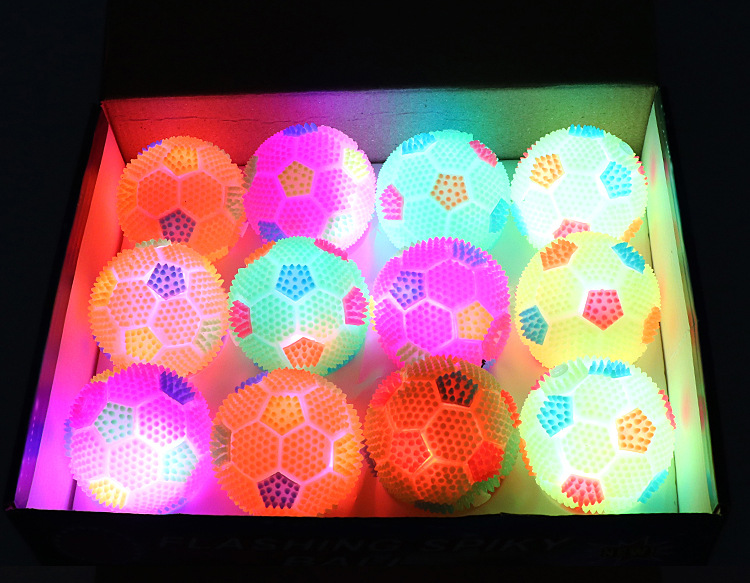 New Glowing Volleyball Elastic Ball Massage Ball Glowing Football with Whistle Acanthosphere Glowing Stall Supply Wholesale New Glowing Volleyball Elastic Ball Massage Ball Glowing Football with Whistle Acanthosphere Glowing Stall Supply Wholesale