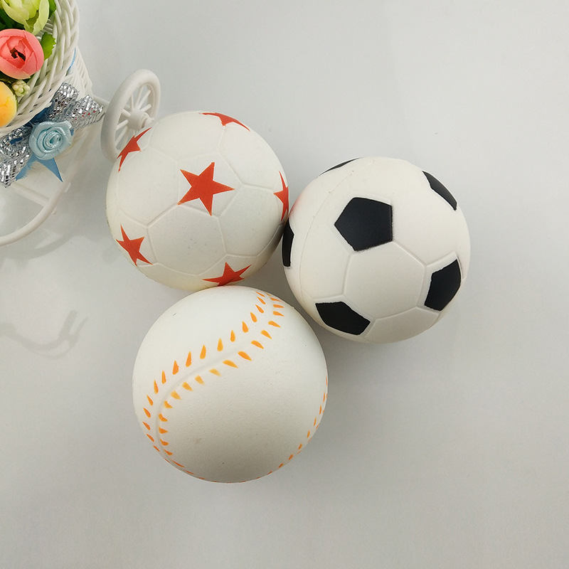 New Pu Happy Simulation Basketball Decompression Squishy Football New Exotic Stress Ball Volleyball Toy Slow Rebound