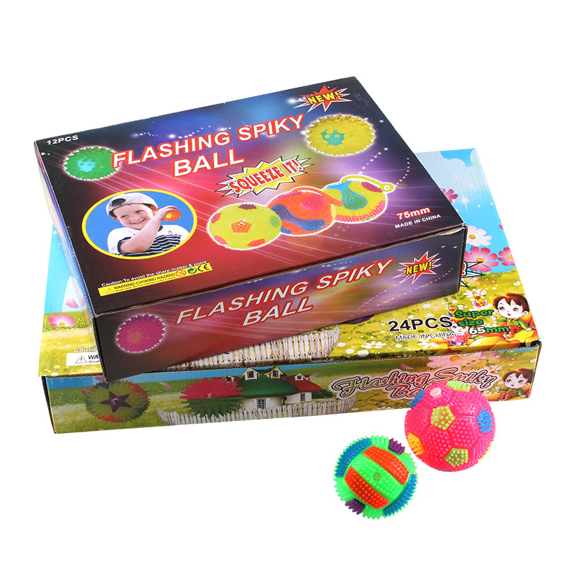 Flash Luminous Elastic Volleyball Luminous Jumping Ball Children&#039;s Toy Massage Volleyball Supplies for Stall and Night Market Wholesale