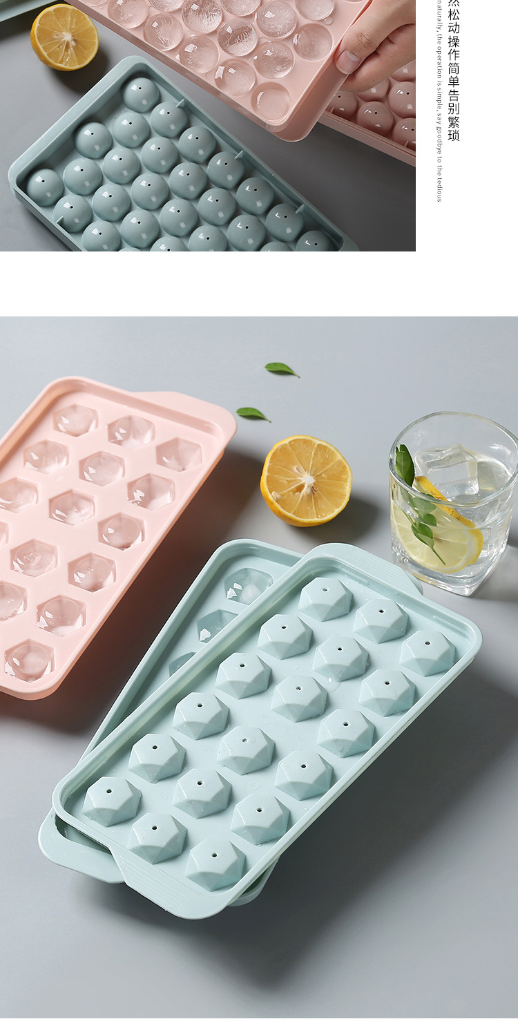 Creative with Cover round Ball Ice Tray Homemade Ice Hockey Mold Ice Cube Mold round Ice Tray Spherical Ice Maker Creative with Cover round Ball Ice Tray Homemade Ice Hockey Mold Ice Cube Mold round Ice Tray Spherical Ice Maker