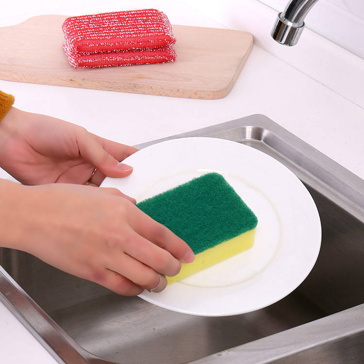 Kitchen Cleaning Supplies Dishwashing Brush Wok Brush Steel Wire Ball Cleaning Ball Sponge Washing Scrubber Set Brush King