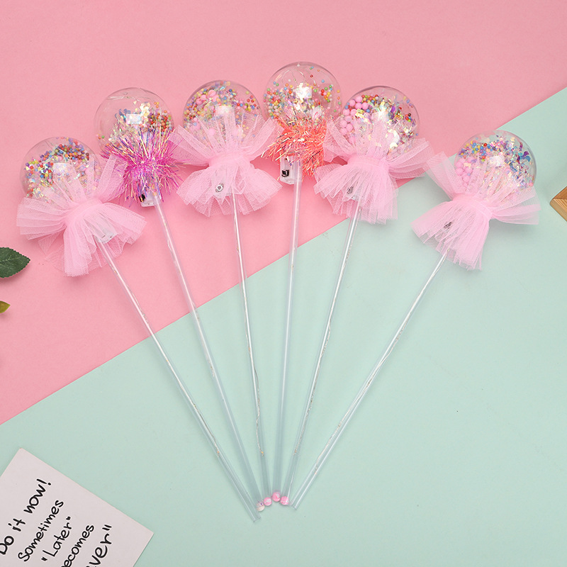 Luminous Bounce Ball Magic Wand Star Sky Ball New Exotic Toys Stall Hot Sale Square Night Market Popular Children's Toys