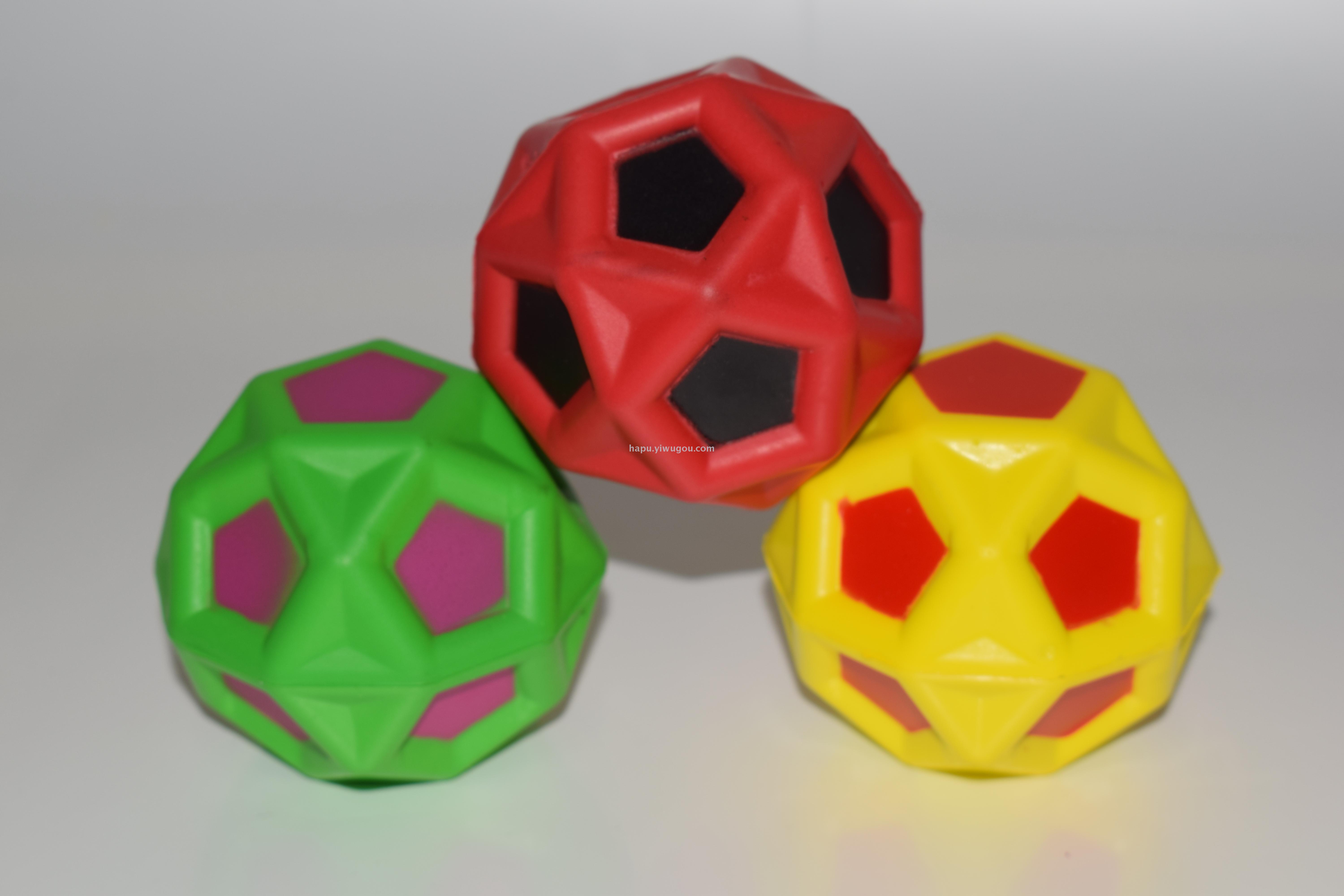 6cm Diamond Ball Pu Ball Elastic Ball Foam Ball Sponge Ball Vent Ball