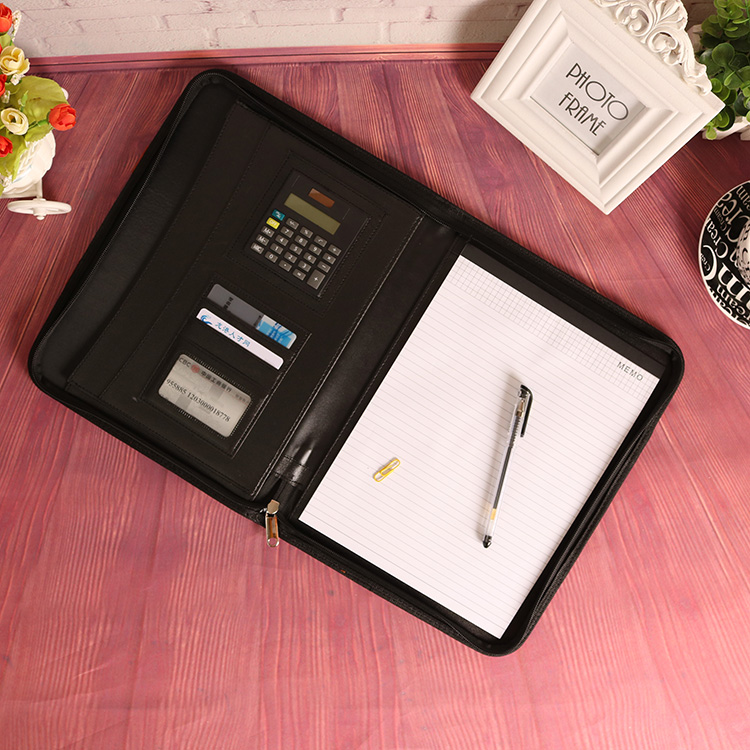 Spot zipper assignments A4 business office manager folder folder can be customized LOGO