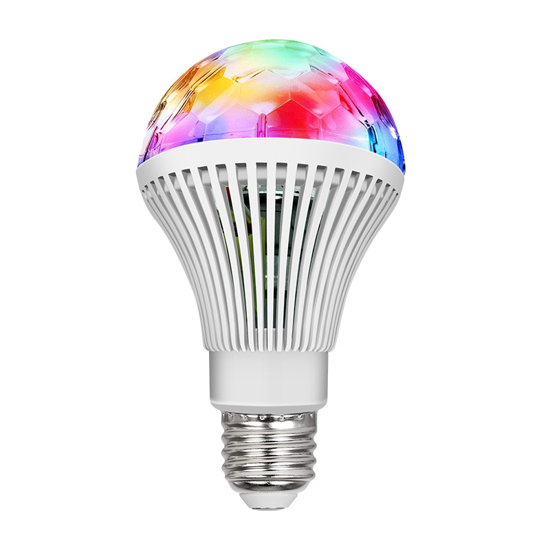 Ball Rotating Light Atmosphere Festival 3wled Colorful Rotating KTV Family Small Magic Ball Striped Colorful Magic Ball