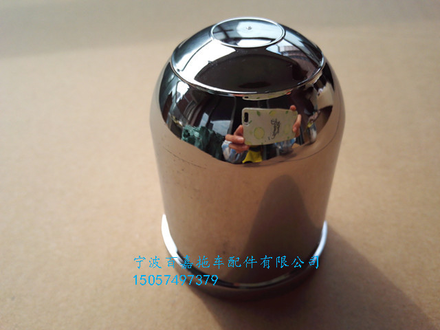 Trailer Ball CapCover Trailer Ball Protective Cover Plastic Chrome Plated with Card Strip Trailer Accessories