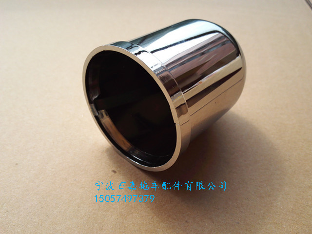 Trailer Ball CapCover Trailer Ball Protective Cover Plastic Chrome Plated with Card Strip Trailer Accessories