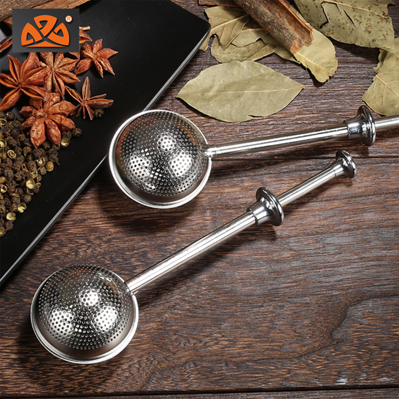  304 Stainless Steel Retractable Tea Ball Tea Ball Flavor Ball Tea Strainer Area Type Tea Filter