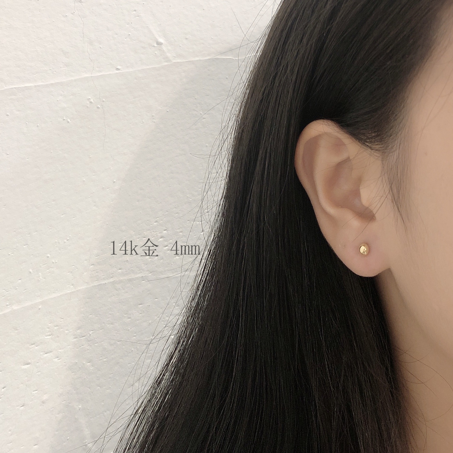 Sterling Silver Needle Mini 3-4mm Doudou Small Ear Studs Women's Japanese and Korean Exquisite and Versatile Ball Pin Earrings Ear Care Earrings