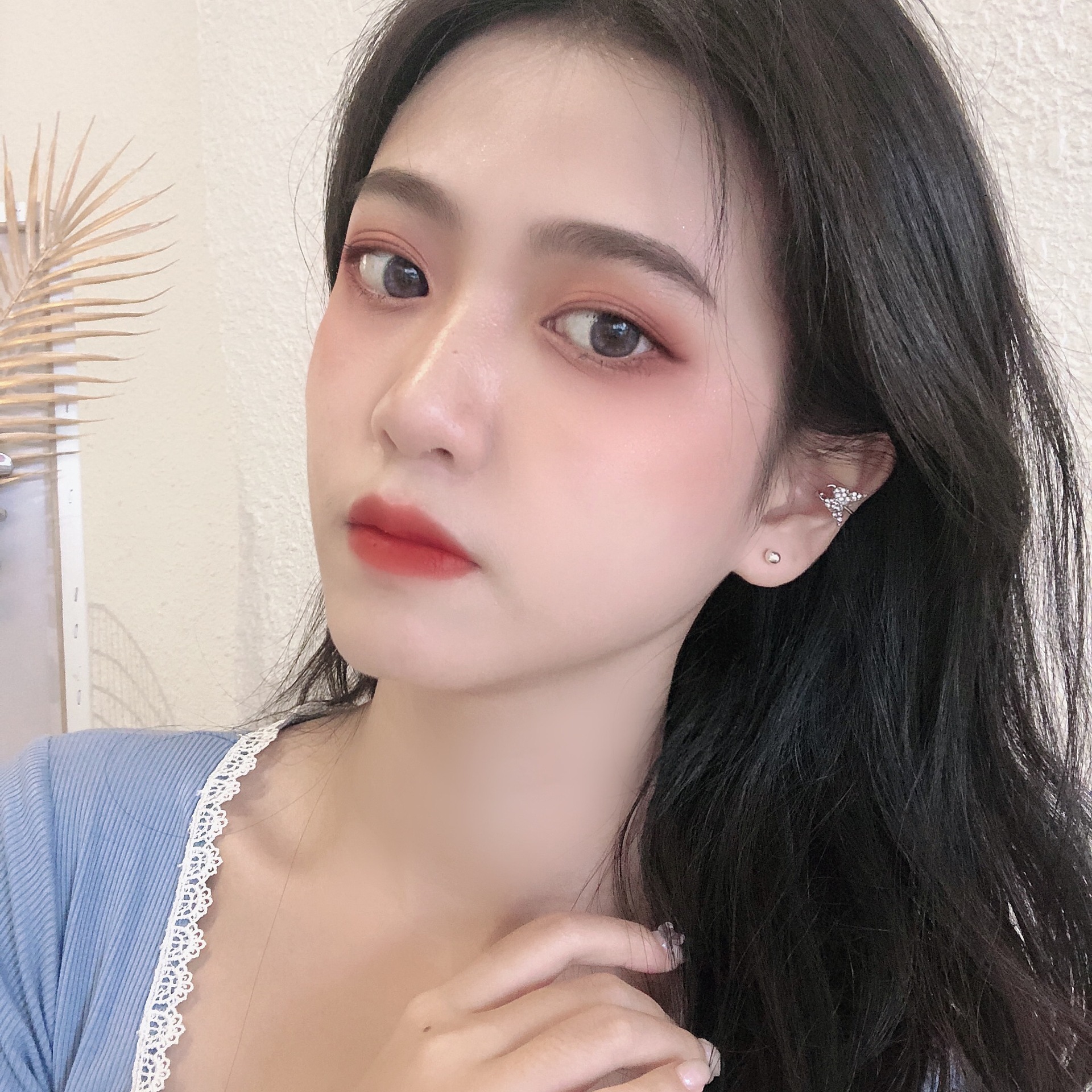 Sterling Silver Needle Mini 3-4mm Doudou Small Ear Studs Women's Japanese and Korean Exquisite and Versatile Ball Pin Earrings Ear Care Earrings