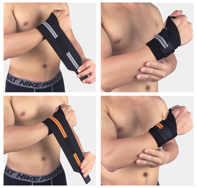Athletic Wristguards Bandage Compression Anti-Sprain Protection Wrist Basketball Fitness Weightlifting Protective Gear Can Be Customized