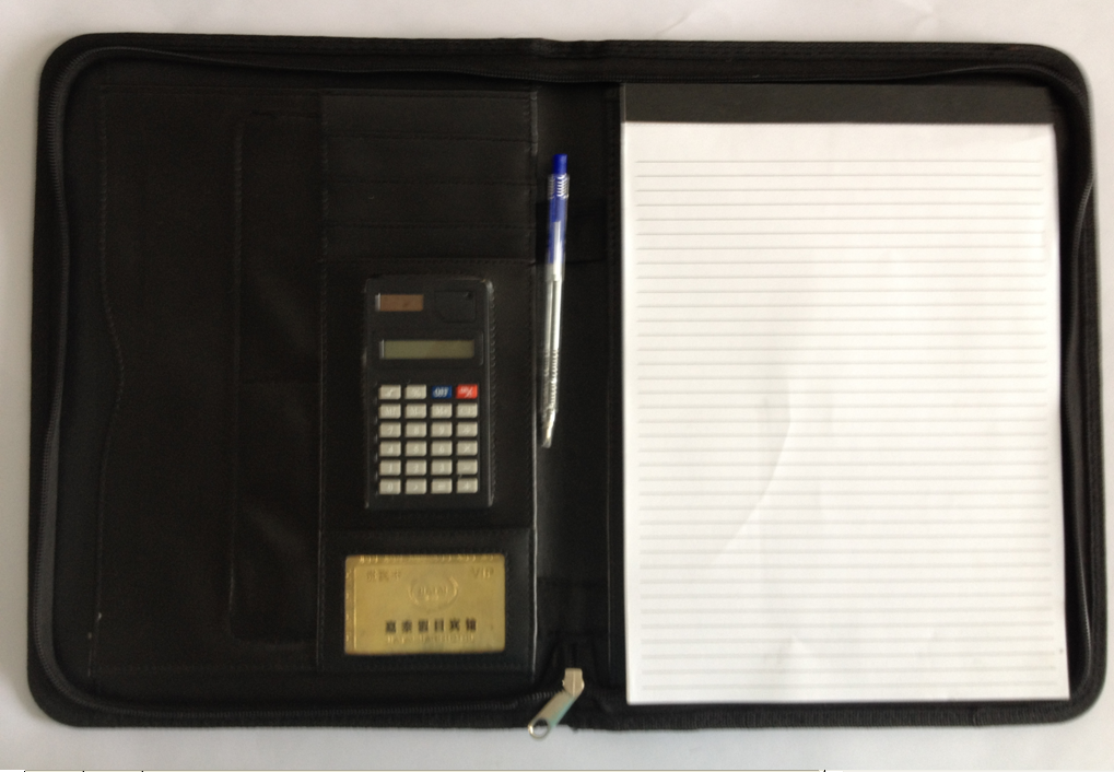 Professional Production Folder Male Package Briefcase Zipper Bag Standard A4 in Stock