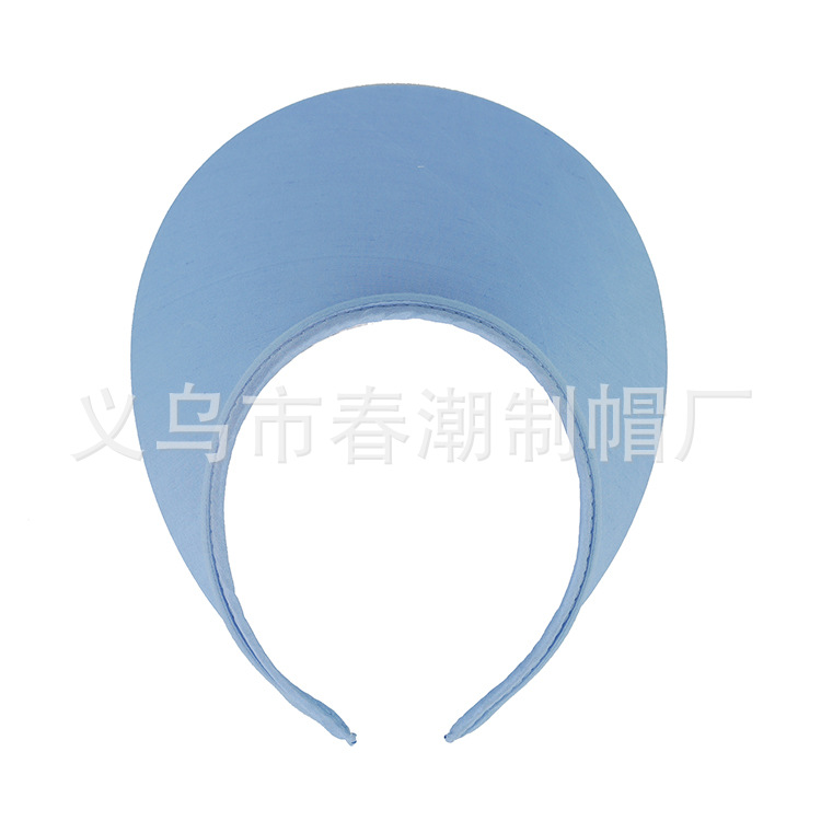 Summer solid - coloured hat with hollow crown