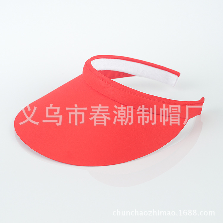 Summer solid - coloured hat with hollow crown