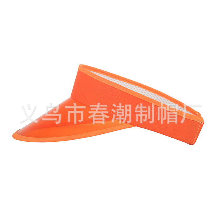 Summer solid - coloured hat with hollow crown