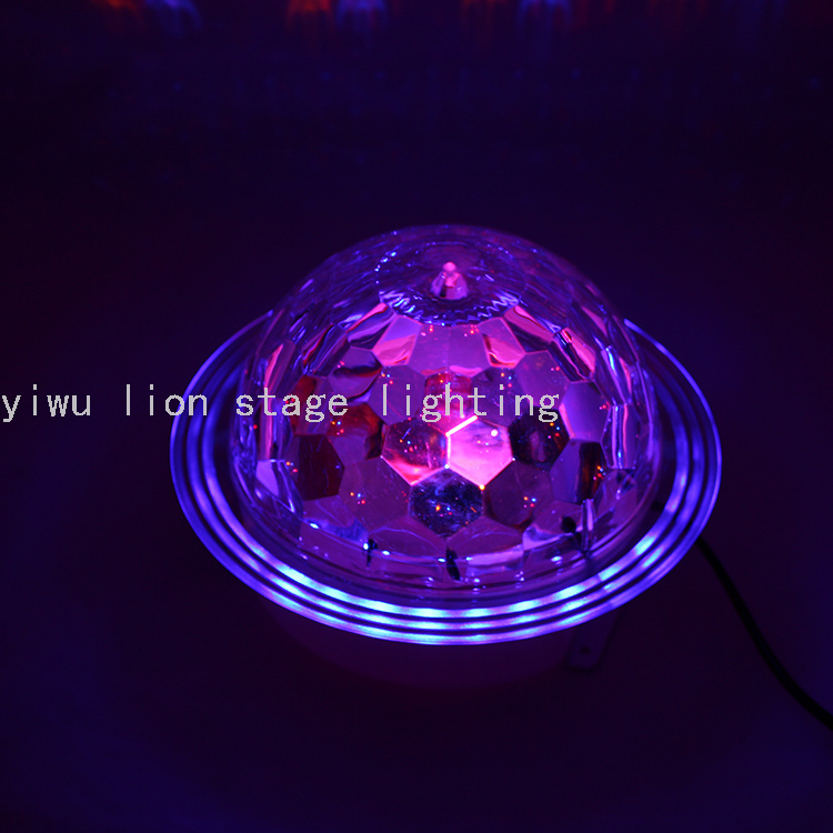 Factory Direct Sales Led Straw Hat Colorful Rotating Crystal Magic Ball Light No DMX Bar KTV Stage Flash Light Factory Direct Sales Led Straw Hat Colorful Rotating Crystal Magic Ball Light No DMX Bar KTV Stage Flash Light
