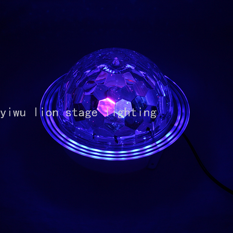 Factory Direct Sales Led Straw Hat Colorful Rotating Crystal Magic Ball Light No DMX Bar KTV Stage Flash Light Factory Direct Sales Led Straw Hat Colorful Rotating Crystal Magic Ball Light No DMX Bar KTV Stage Flash Light