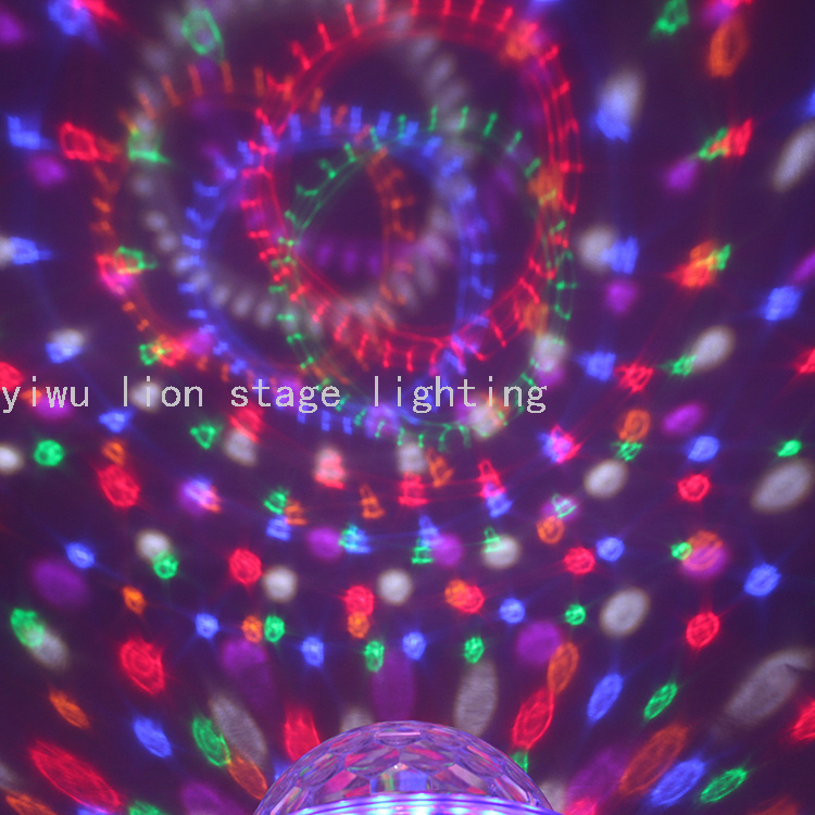 Factory Direct Sales Led Straw Hat Colorful Rotating Crystal Magic Ball Light No DMX Bar KTV Stage Flash Light Factory Direct Sales Led Straw Hat Colorful Rotating Crystal Magic Ball Light No DMX Bar KTV Stage Flash Light