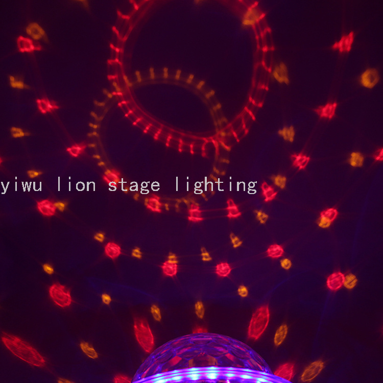 Factory Direct Sales Led Straw Hat Colorful Rotating Crystal Magic Ball Light No DMX Bar KTV Stage Flash Light Factory Direct Sales Led Straw Hat Colorful Rotating Crystal Magic Ball Light No DMX Bar KTV Stage Flash Light