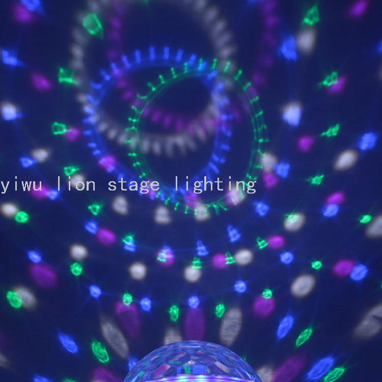Factory Direct Sales Led Straw Hat Colorful Rotating Crystal Magic Ball Light No DMX Bar KTV Stage Flash Light Factory Direct Sales Led Straw Hat Colorful Rotating Crystal Magic Ball Light No DMX Bar KTV Stage Flash Light