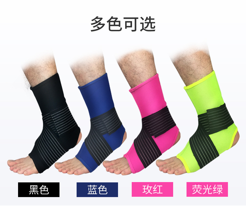 Factory Wholesale Ankle Support Compression Foot Sock Bandage Pressure Ankle and Wrist Guard Outdoor Basketball Football Mountaineering Protective Gear
