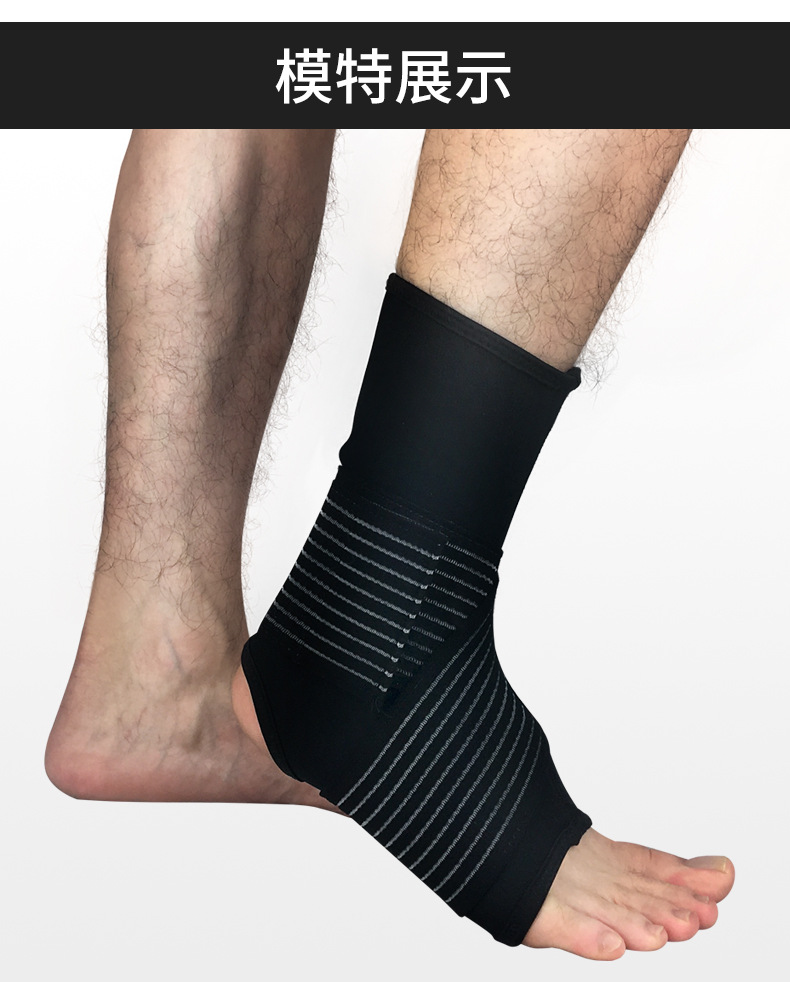 Factory Wholesale Ankle Support Compression Foot Sock Bandage Pressure Ankle and Wrist Guard Outdoor Basketball Football Mountaineering Protective Gear