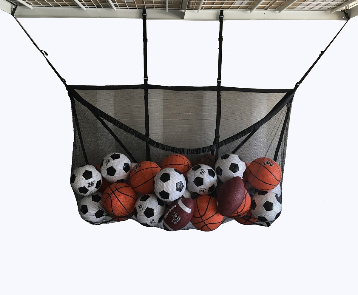 Large Capacity Swimming Pool Buggy Bag Hook Net Pocket Football Basketball Children Inflatable Toys Home Sundries Storage Net Pocket