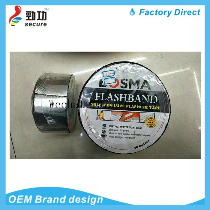 POLYTAPE FLASHBAND asphalt waterproof tape for roofing of coloured steel tile is self-adhesive to block leakage tape POLYTAPE FLASHBAND asphalt waterproof tape for roofing of coloured steel tile is self-adhesive to block leakage tape