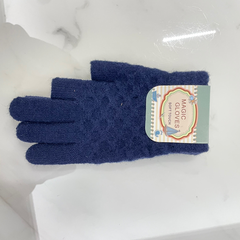 New autumn and winter men's and women's two-finger solid-coloured cashmere gloves monochrome knitted warm and windproof New autumn and winter men's and women's two-finger solid-coloured cashmere gloves monochrome knitted warm and windproof
