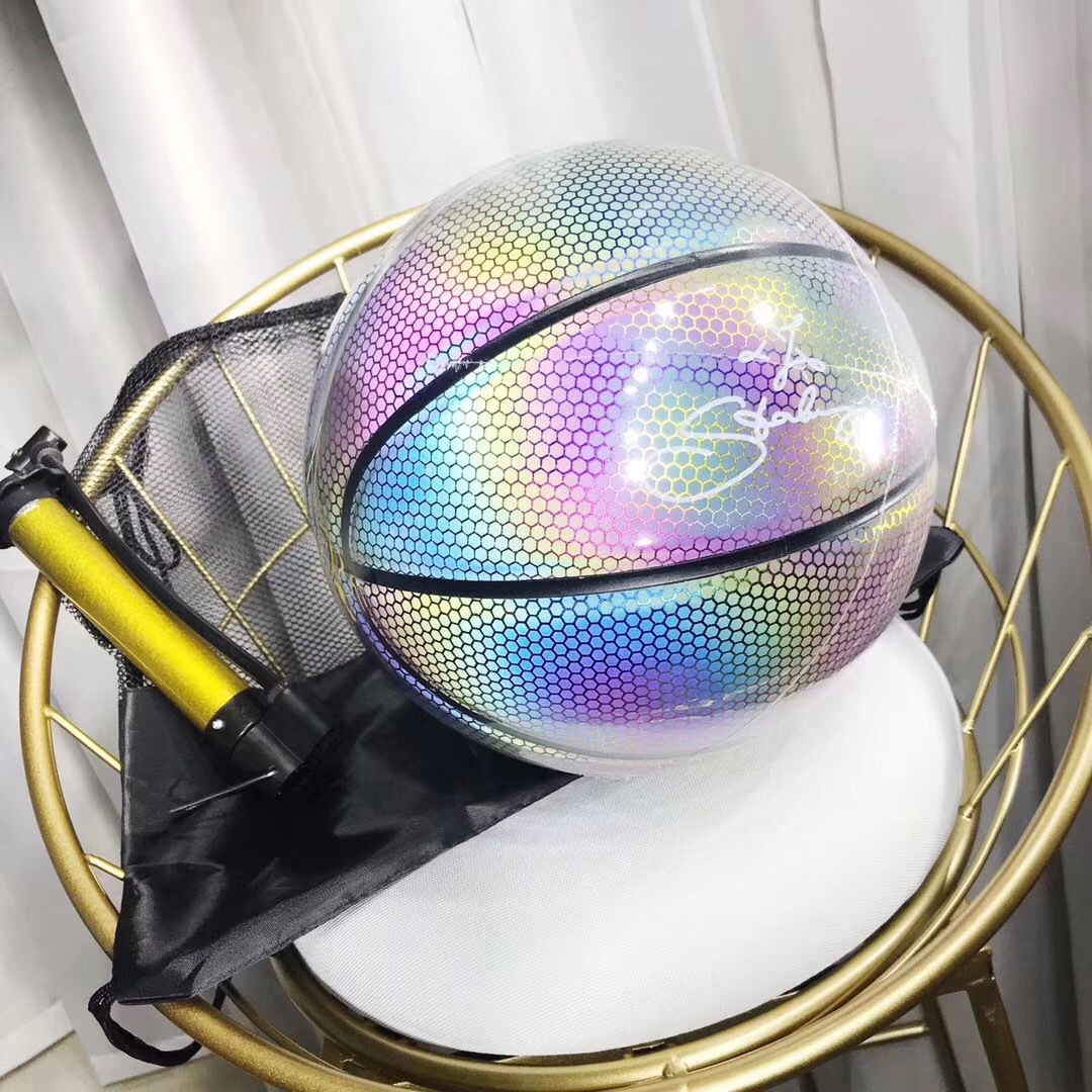 Luminous Basketball Best-Seller on Douyin Cool Handsome Horse Dry Cloth Design Fashion Signature Middle School Adult Children