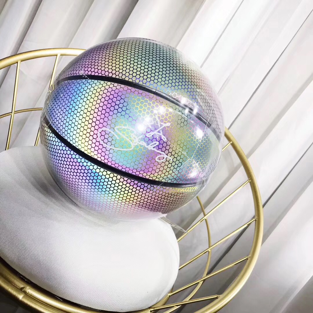 Luminous Basketball Best-Seller on Douyin Cool Handsome Horse Dry Cloth Design Fashion Signature Middle School Adult Children