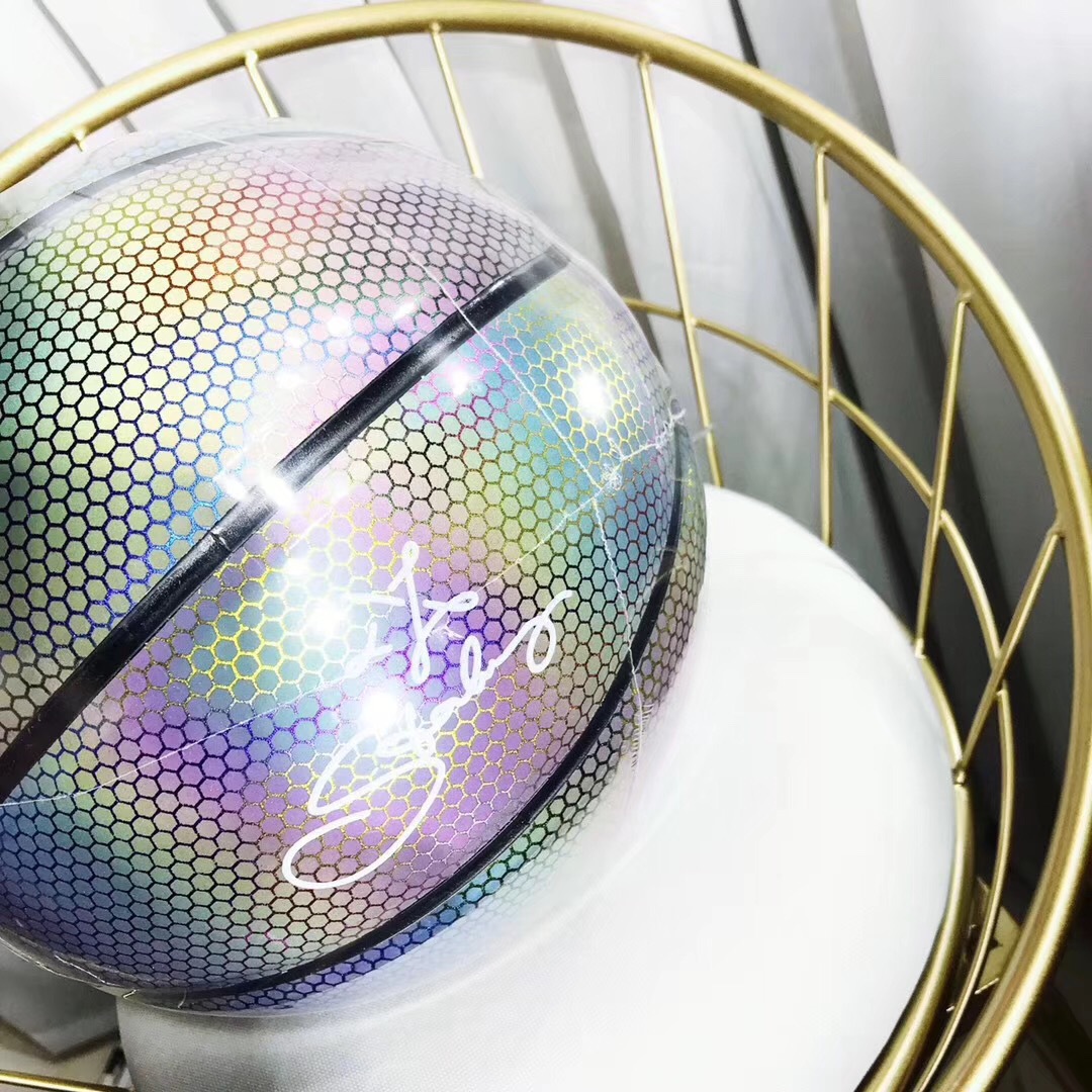 Luminous Basketball Best-Seller on Douyin Cool Handsome Horse Dry Cloth Design Fashion Signature Middle School Adult Children