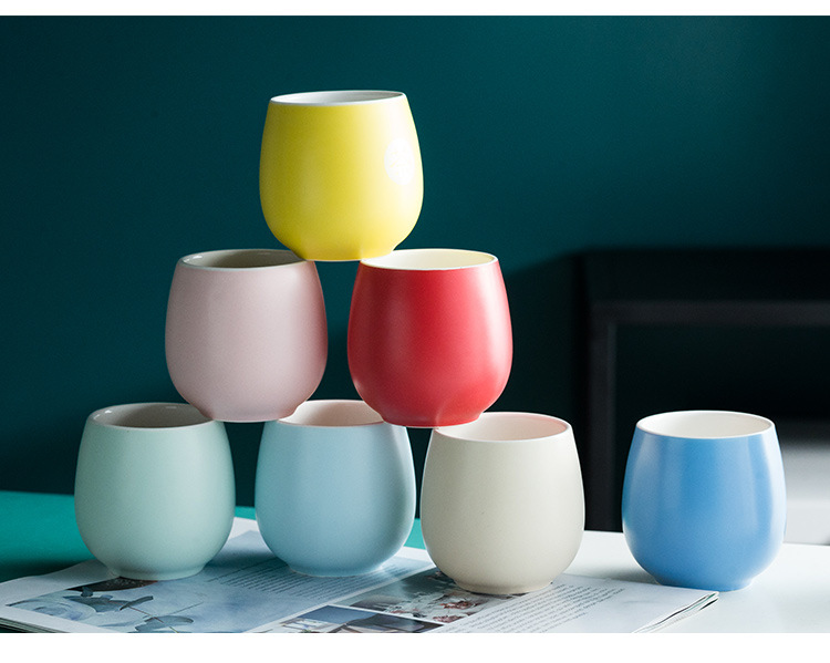 Ins Wind Coloured Glaze Ceramic Drum Cup Household Coffee Milk Cup Hotel Restaurant Small Cup One Product Dropshipping Ins Wind Coloured Glaze Ceramic Drum Cup Household Coffee Milk Cup Hotel Restaurant Small Cup One Product Dropshipping