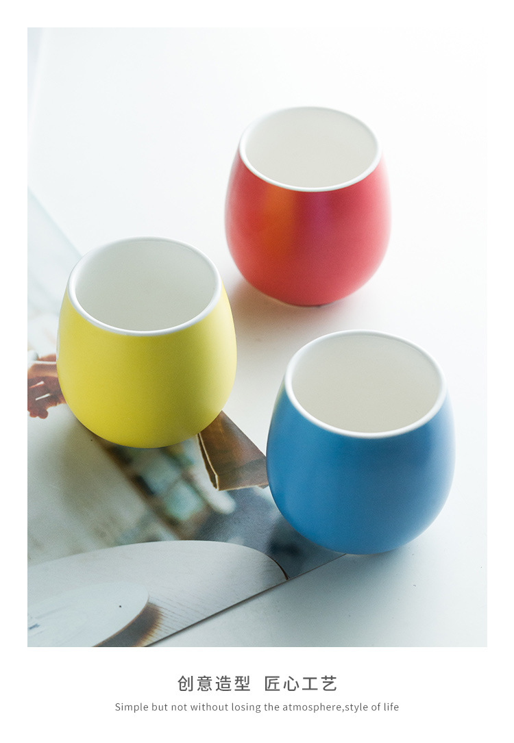 Ins Wind Coloured Glaze Ceramic Drum Cup Household Coffee Milk Cup Hotel Restaurant Small Cup One Product Dropshipping Ins Wind Coloured Glaze Ceramic Drum Cup Household Coffee Milk Cup Hotel Restaurant Small Cup One Product Dropshipping