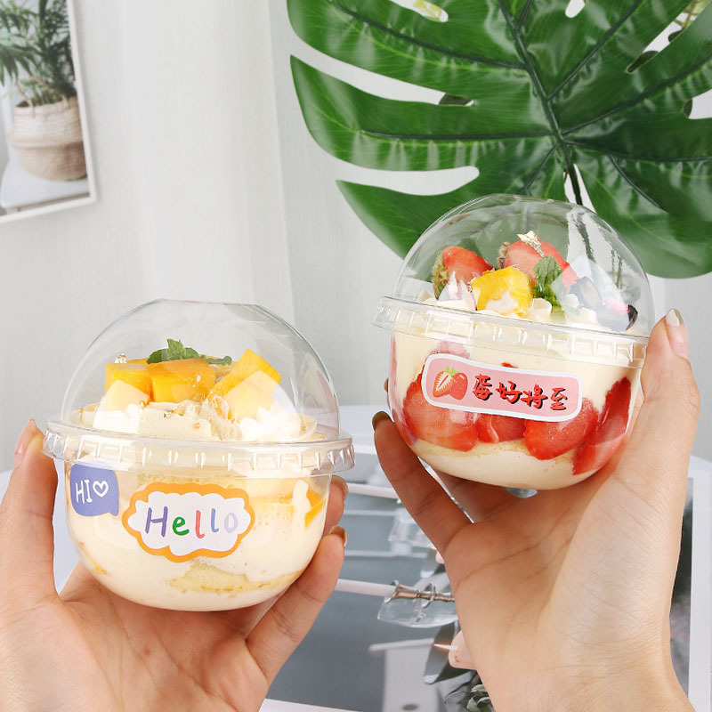 Internet Celebrity Chubby Cup Ovaltine Taro Ball U-Cup Bra Multi-Layer Fruit Bran Ice Cream Sundae Ice Cream Bobo Cup