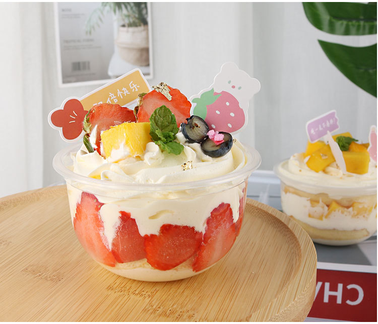 Internet Celebrity Chubby Cup Ovaltine Taro Ball U-Cup Bra Multi-Layer Fruit Bran Ice Cream Sundae Ice Cream Bobo Cup
