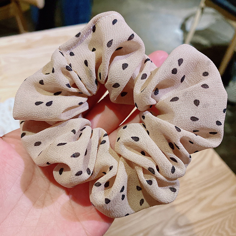 Korea restores ancient ways wind cloth art ties hair large intestine circle temperament joker lady hair circle large plain coloured leather band heirloom