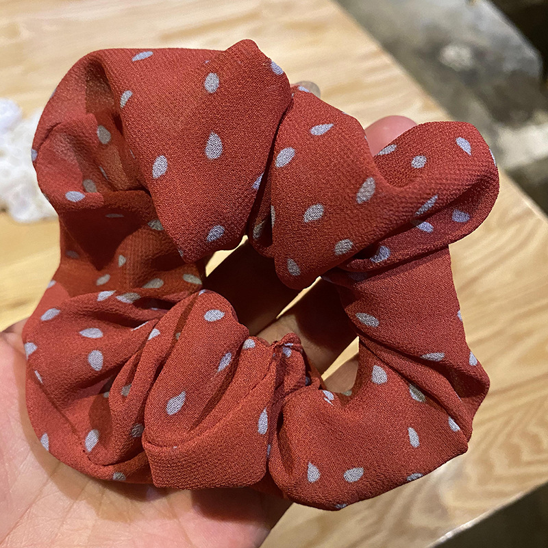 Korea restores ancient ways wind cloth art ties hair large intestine circle temperament joker lady hair circle large plain coloured leather band heirloom