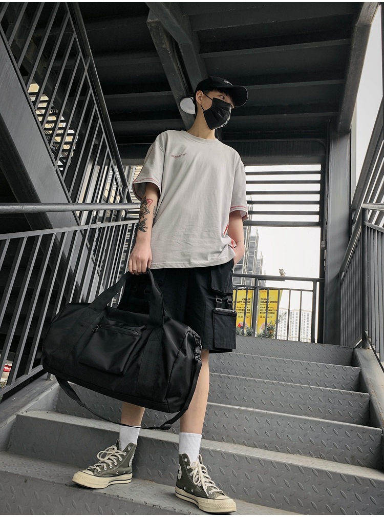 Gym Bag Men's Sports Bag Large Capacity Waterproof (Ball Game) Fan Supplies Shoulder Training Bag Portable Yoga Bag Women's Backpack Fashion