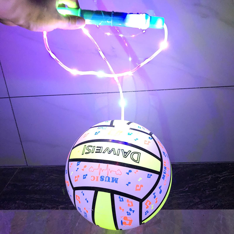 Luminous Fitness Jilting Ball handheld Flash Bob ball rainbow Coloured hand slam ball bounce balloon Balloon Wholesale Children's Toys