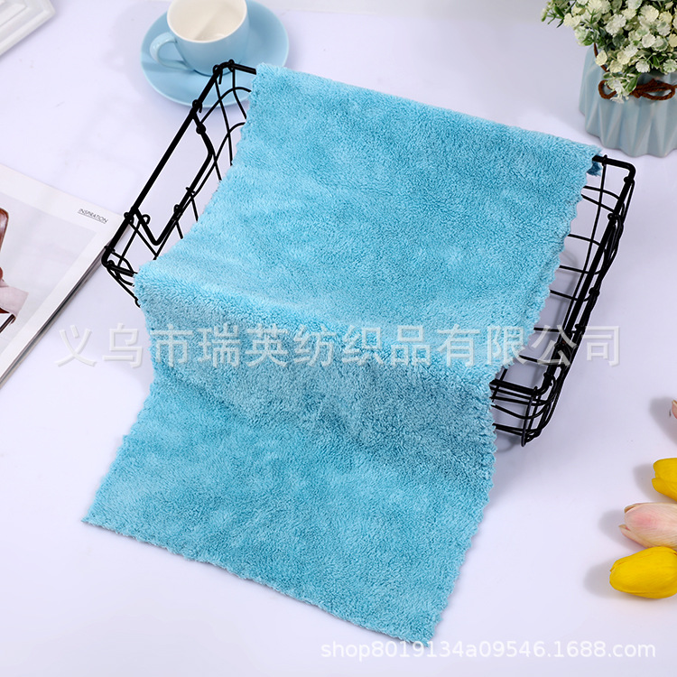 Factory direct sales 75*35 speed dry coral plush plain coloured towel for men and women sports towel wholesale