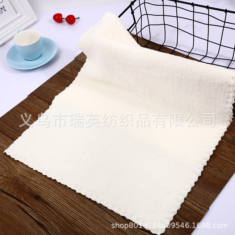Factory direct sales 75*35 speed dry coral plush plain coloured towel for men and women sports towel wholesale
