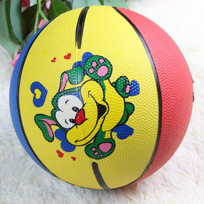 Factory Direct Sales No. 3 Rubber Basketball Cartoon Basketball Rubber Basketball Basketball Wholesale