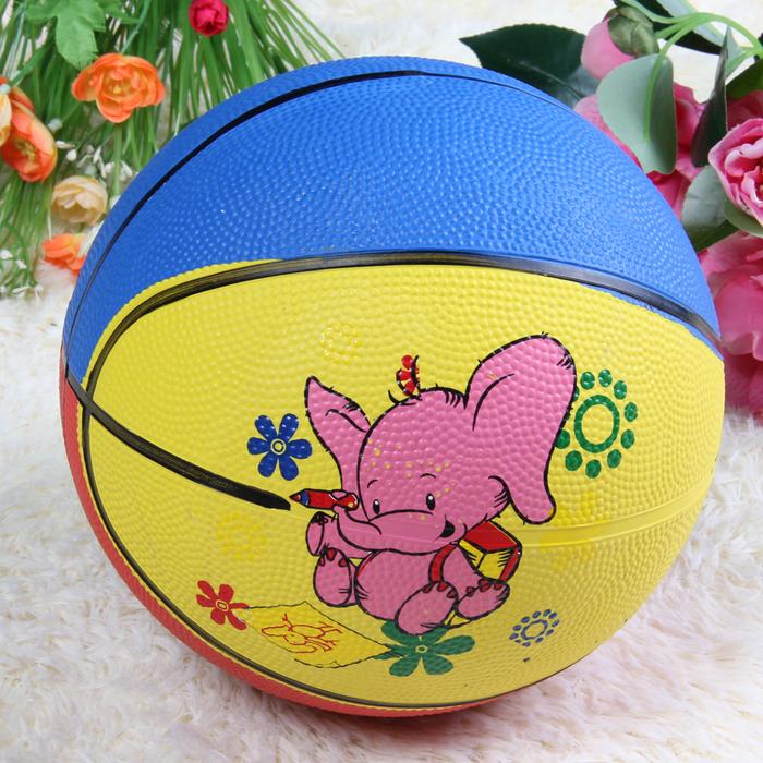Factory Direct Sales No. 3 Rubber Basketball Cartoon Basketball Rubber Basketball Basketball Wholesale