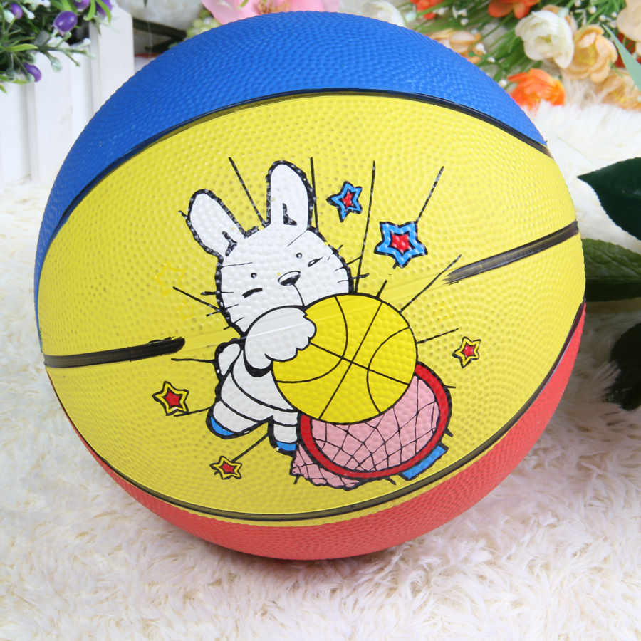 Factory Direct Sales No. 3 Rubber Basketball Cartoon Basketball Rubber Basketball Basketball Wholesale